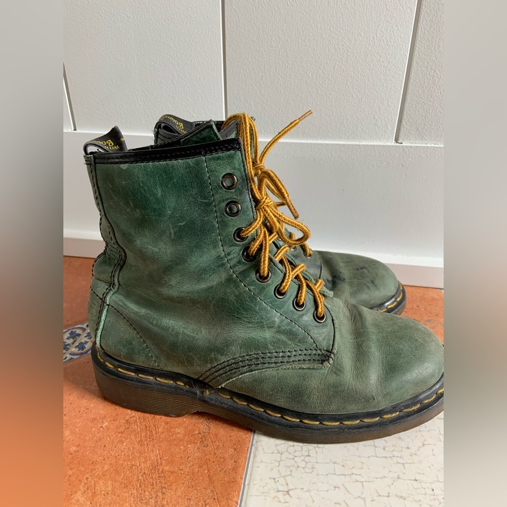 Vintage Green Doc Martens